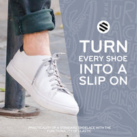 Light Grey Flat Elastic Stretch Shoe Laces The Original Stretchlace