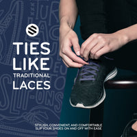 Navy Flat Elastic Stretch Shoe Laces The Original Stretchlace