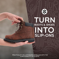 Dark Brown Round Elastic Stretch Shoe Laces The Original Stretchlace