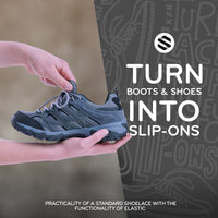 Grey Round Elastic Stretch Shoe Laces The Original Stretchlace