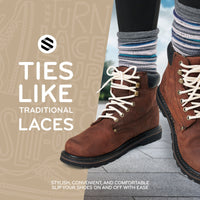 Ivory Round Elastic Stretch Shoe Laces