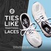 White Round Elastic Stretch Shoe Laces