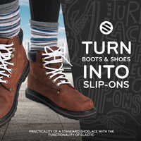 White Round Elastic Stretch Shoe Laces