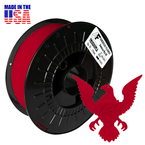 American Filament American Red AF 1.75mm Tough Pro PLA+ Filament Made in the USA!