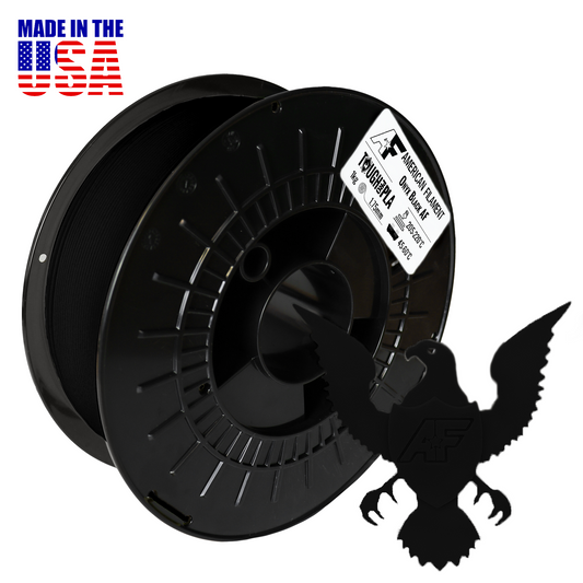 American Filament Onyx Black AF 1.75mm Tough Pro PLA+ Filament Made in the USA!