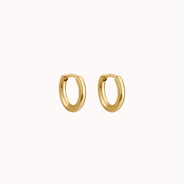 Tiny Classic Clicker Hoop Earrings Caris Jewelry