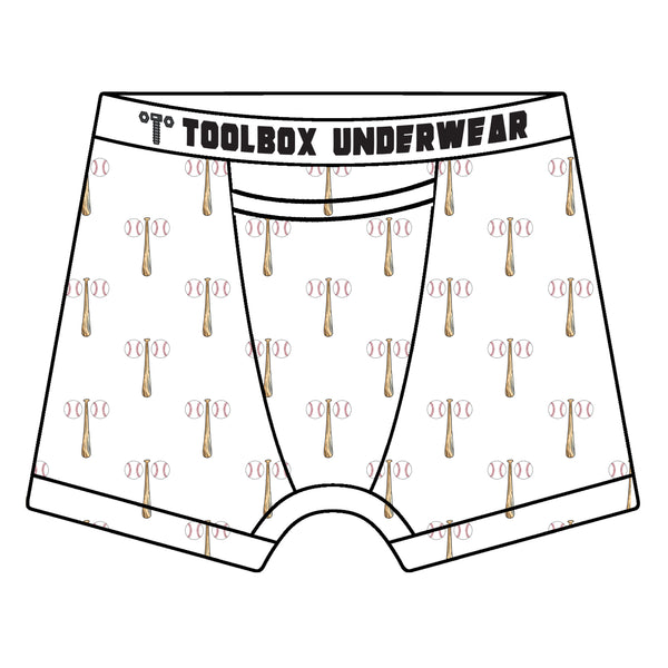 American Duke Apparel Company Toolbox Underwear - The Baseballs & Bat Briefs