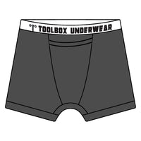 American Duke Apparel Company Toolbox Underwear - The Classic Solid Briefs - Grey