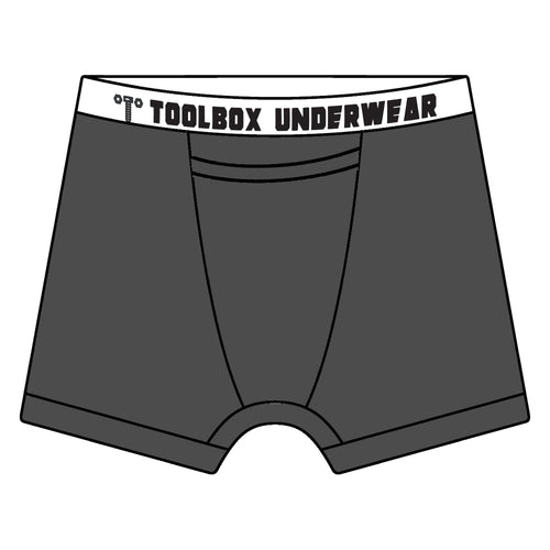 American Duke Apparel Company Toolbox Underwear - The Classic Solid Briefs - Grey