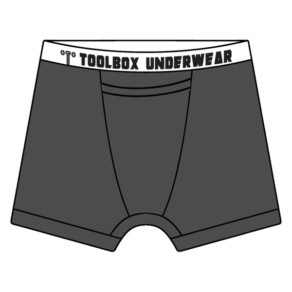 American Duke Apparel Company Toolbox Underwear - The Classic Solid Briefs - Grey