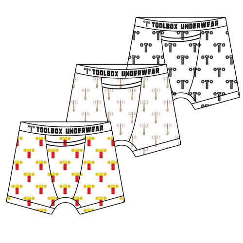 American Duke Apparel Company Toolbox Underwear - Patterns 3 Pack