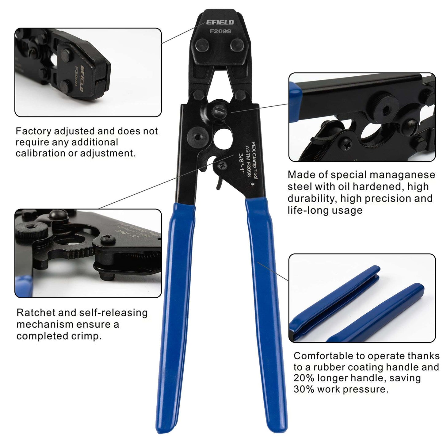 PEX Cinch Clamp Crimp Tool - EFIELD