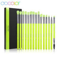 Docolor Eyes makeup brushes 15/16pcs Colorful Professional Makeup brushes Eyebrow Eyeshadow Eyeliner Blending Makeup brushes set