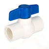 1/2" PVC Ball Valve, FPT Threaded, Sch. 40
