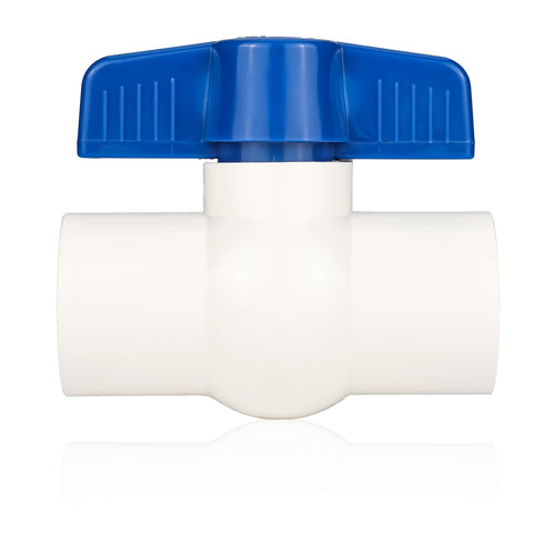 1/2" PVC Ball Valve, FPT Threaded, Sch. 40