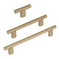 Knurled "Karl" Champagne Bronze Cabinet Knobs and Drawer Pulls Euro • Knobs