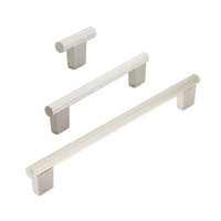 Brushed Nickel "Knox" Cabinet Knobs and Drawer Pulls Euro • Knobs
