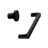 Black Lacquered Wood "Pinta" Cabinet Knob and Drawer Pulls Euro • Knobs