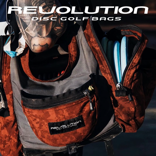 Revolution Carolina Team V3 Disc Golf Bag - Rust Gotta Go Gotta Throw
