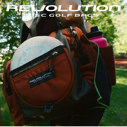 Revolution Carolina Team V3 Disc Golf Bag - Rust Gotta Go Gotta Throw