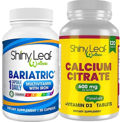 Shiny Leaf Bariatric Multivitamin with Iron and Calcium Citrate 600mg