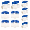 10 Pcs 1" PVC Ball Valve, Solvent Weld, Sch. 40