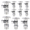 10 Pcs 1/2" CPVC x 3/8" OD Compr. Angle Stop Valve, 1/4 Turn (Lead Free) Plumbingsell