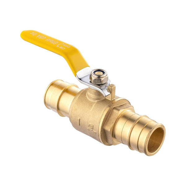 1/2" PEX Expansion Ball Valve, Yellow (Lead Free)