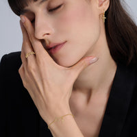 Cutout Double Cross Earrings