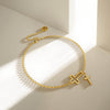 Cutout Double Cross Bracelet vanimy