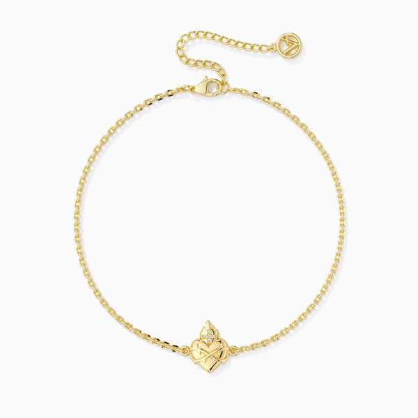 Sacred Heart Flame Bracelet