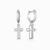 Cutout Double Cross Earrings vanimy