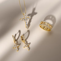 Byzantine Faith Cross Pendant Necklace vanimy