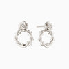Crown of Thorns Rose Stud Earrings vanimy