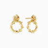 Crown of Thorns Rose Stud Earrings