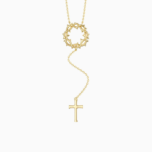Cross Crown of Thorns Necklace vanimy