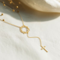 Cross Crown of Thorns Necklace vanimy
