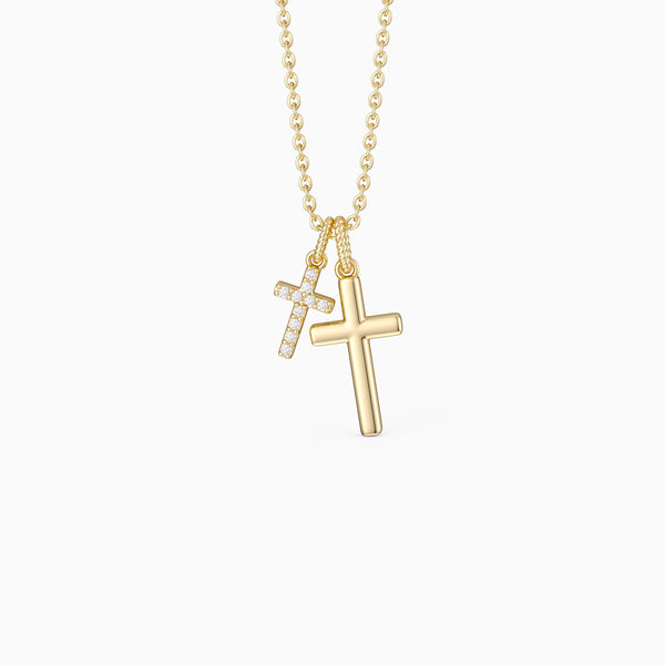 Dual Cross Harmony Necklace vanimy