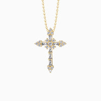 Byzantine Faith Cross Pendant Necklace vanimy