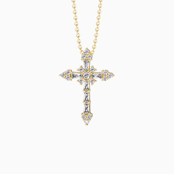Byzantine Faith Cross Pendant Necklace vanimy