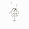 Alpha Omega Cross Pendant Necklace