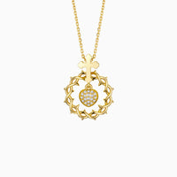 The Sacred Heart Dangle Pendant Necklace vanimy