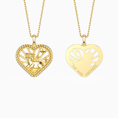 Parable of the Good Shepherd Pendant Necklace vanimy