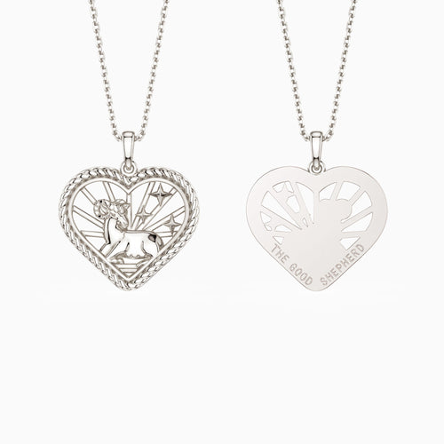 Parable of the Good Shepherd Pendant Necklace vanimy