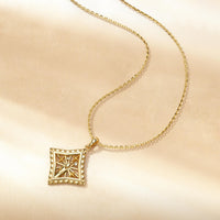 Parable of the Lamp Under a Bushel Candle Star Pendant Necklace vanimy