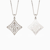 Parable of the Lamp Under a Bushel Candle Star Pendant Necklace vanimy