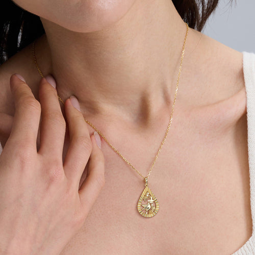 Parable of the Workers in the Vineyard Dove Cross Pear Pendant Necklace vanimy