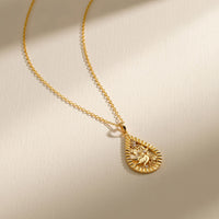 Parable of the Workers in the Vineyard Dove Cross Pear Pendant Necklace vanimy