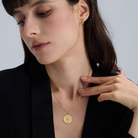 Promised Land Earth's Bloom Half Hoop Stud Earrings