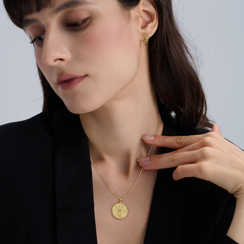 Promised Land Earth's Bloom Half Hoop Stud Earrings